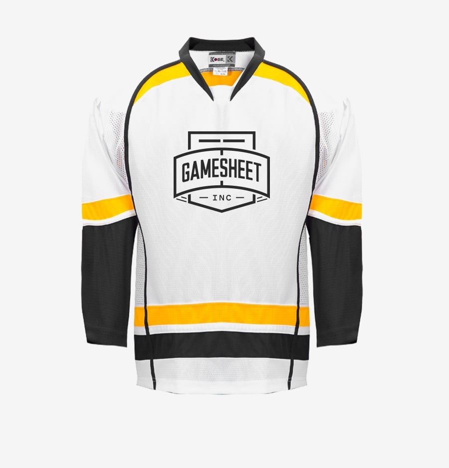 Gamesheet branded jersey